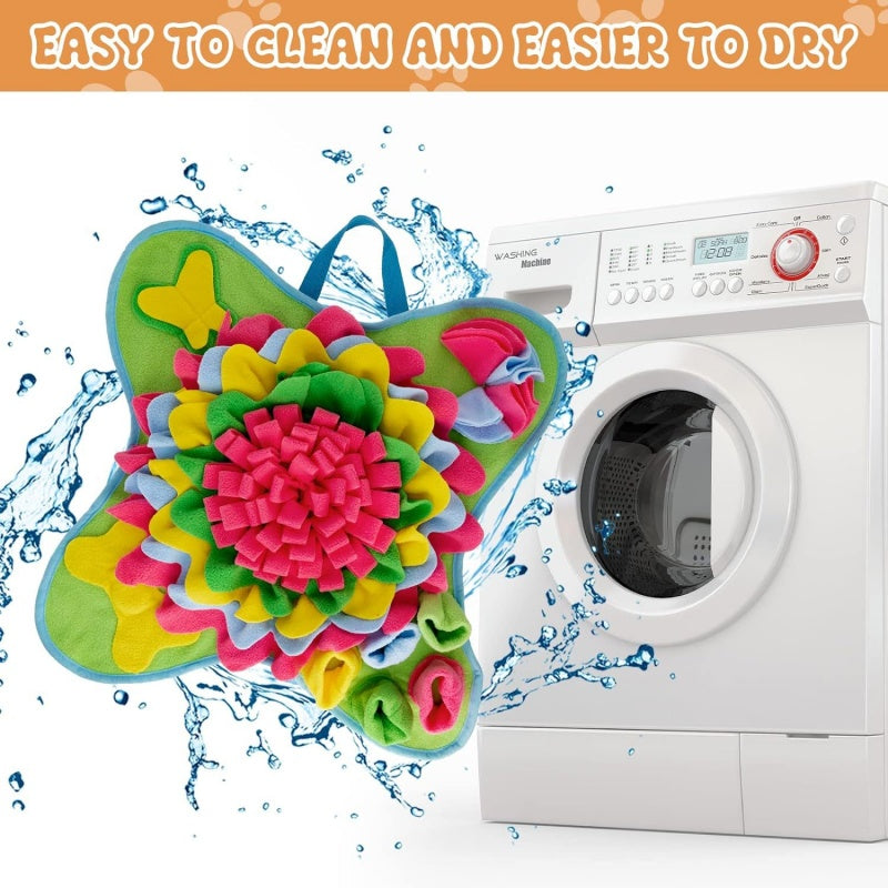 Dog Nosework Feeding Mat Pet Choking Prevention Puppy Depletion Energy Pad Cat Snuffle Mat Sniffing Feeding Pad Interactive Puzzle Toys Doggies Training Toys