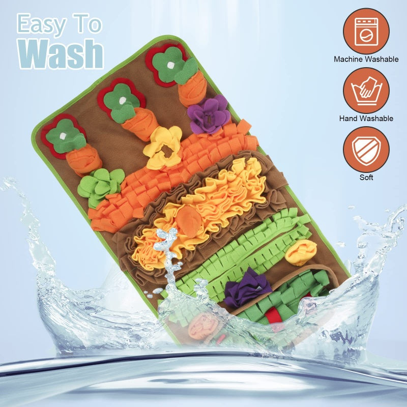 Pet Sniffing Feeding Pad 32 inch Cat Snuffle Mat Doggies Choking Prevention Mat Slow Eating Pad Pet Interactive Puzzle Training Toys