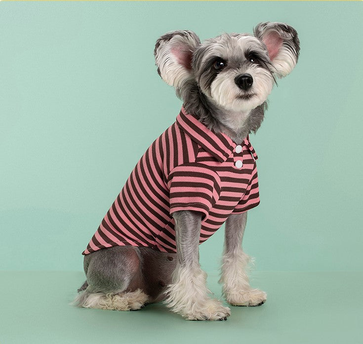 Doggy Clothes Pet Polo T-Shirt Pet Collared Shirt Dog Clothes T-Shirt Pet Summer Shirt Puppy Polo Clothes Cool T-Shirt