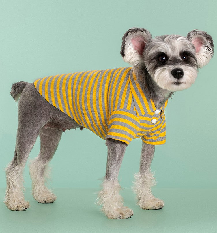 Doggy Clothes Pet Polo T-Shirt Pet Collared Shirt Dog Clothes T-Shirt Pet Summer Shirt Puppy Polo Clothes Cool T-Shirt