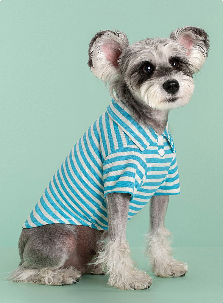 Doggy Clothes Pet Polo T-Shirt Pet Collared Shirt Dog Clothes T-Shirt Pet Summer Shirt Puppy Polo Clothes Cool T-Shirt