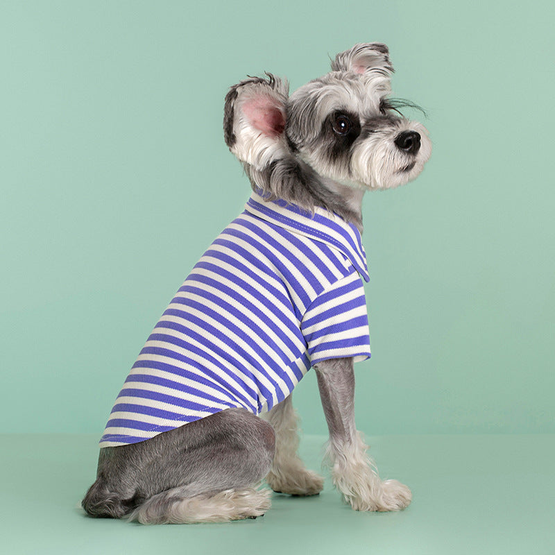 Doggy Clothes Pet Polo T-Shirt Pet Collared Shirt Dog Clothes T-Shirt Pet Summer Shirt Puppy Polo Clothes Cool T-Shirt