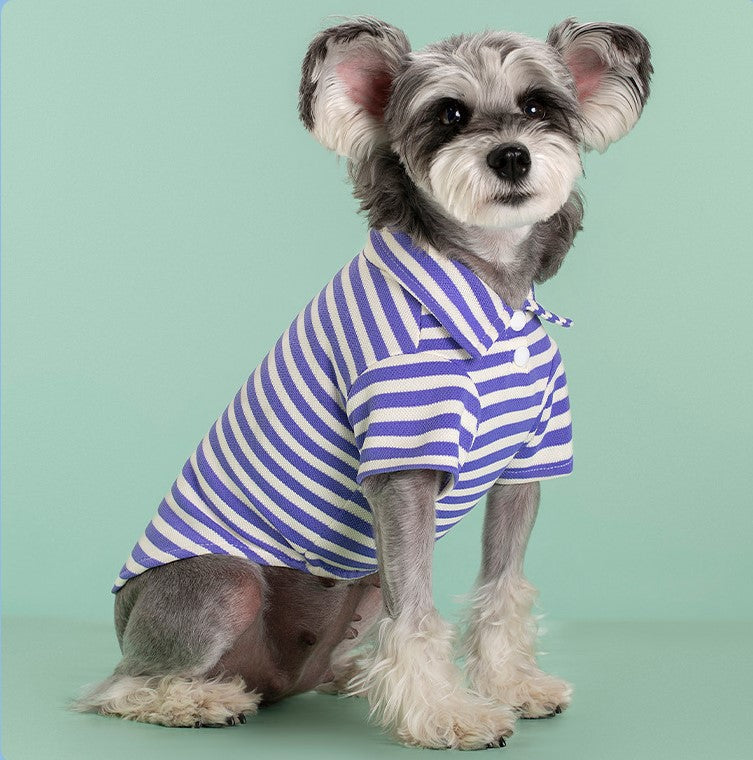 Doggy Clothes Pet Polo T-Shirt Pet Collared Shirt Dog Clothes T-Shirt Pet Summer Shirt Puppy Polo Clothes Cool T-Shirt